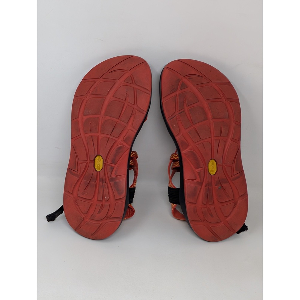 Chaco ZX/2 Strappy Hiking Sandals Womens 8 Multicolor Zig Zag Vibram Toe Loop - Picture 7 of 8